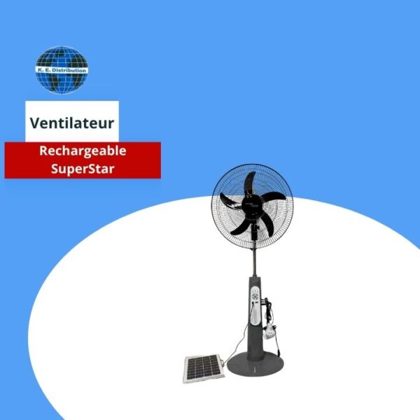 Ventilateur Rechargeable Super Star